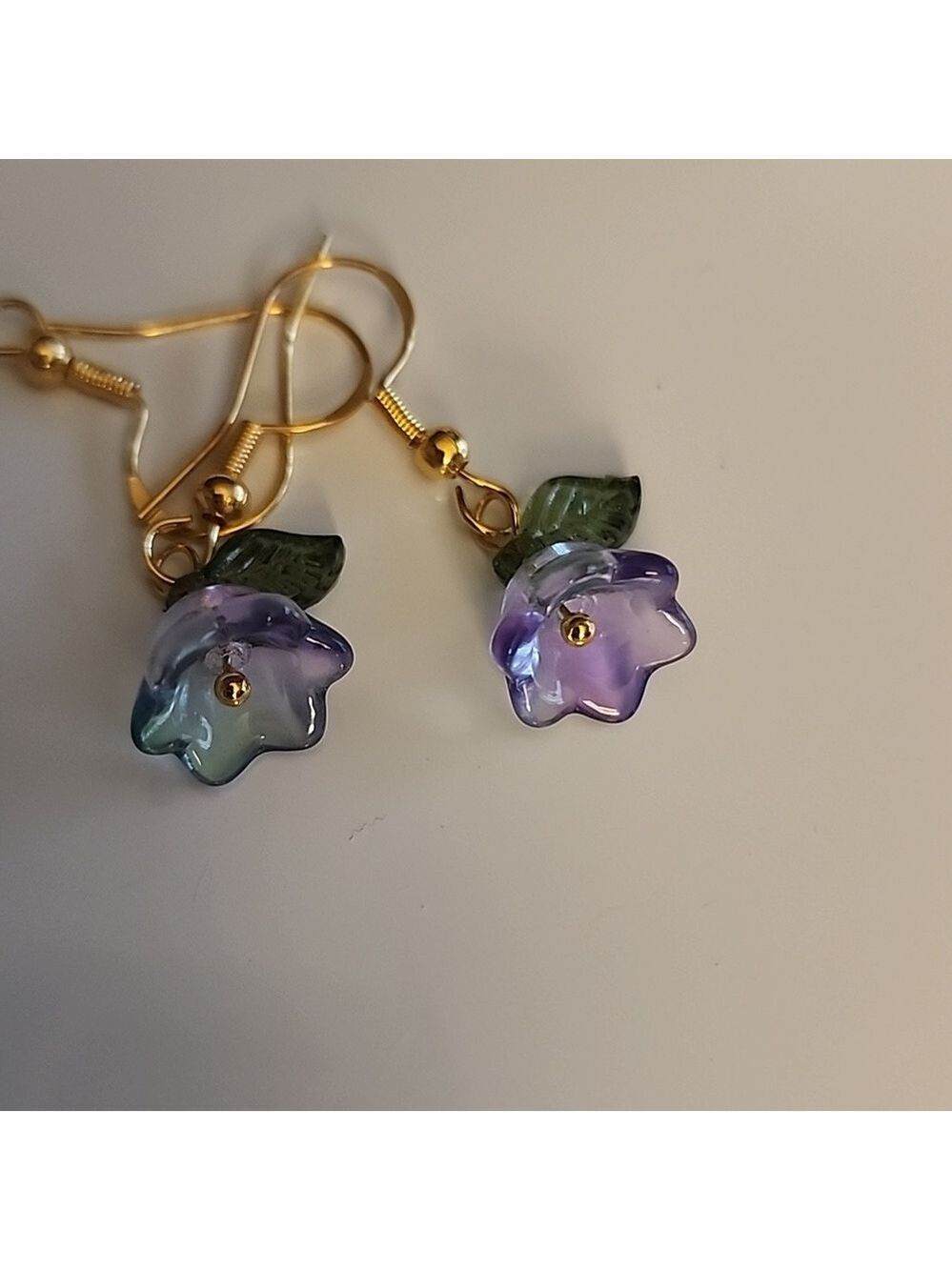 Flower Earrings Floral Earrings Blooming Earings Colorful Earrings EP